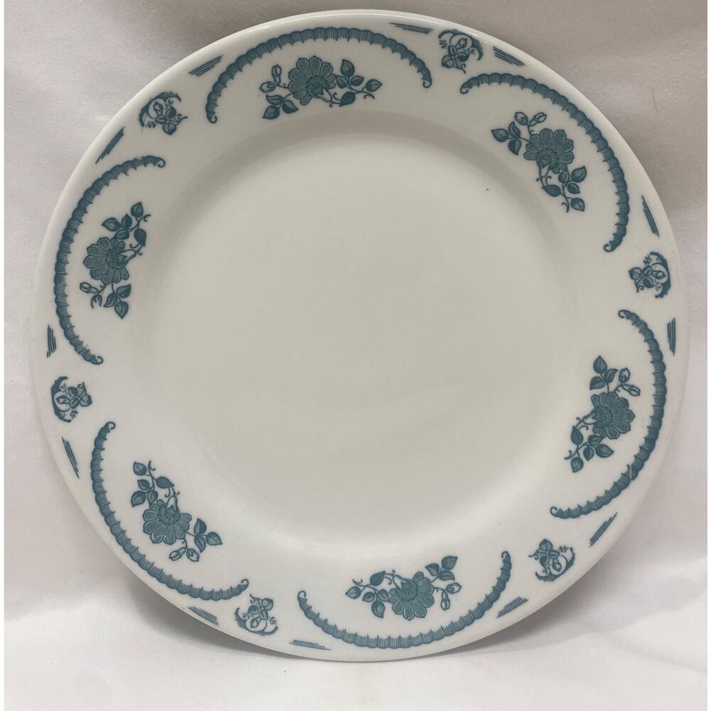 Vintage Caribe China Restaurant Ware 9 3/4 Inch Dinner Plate GREEN